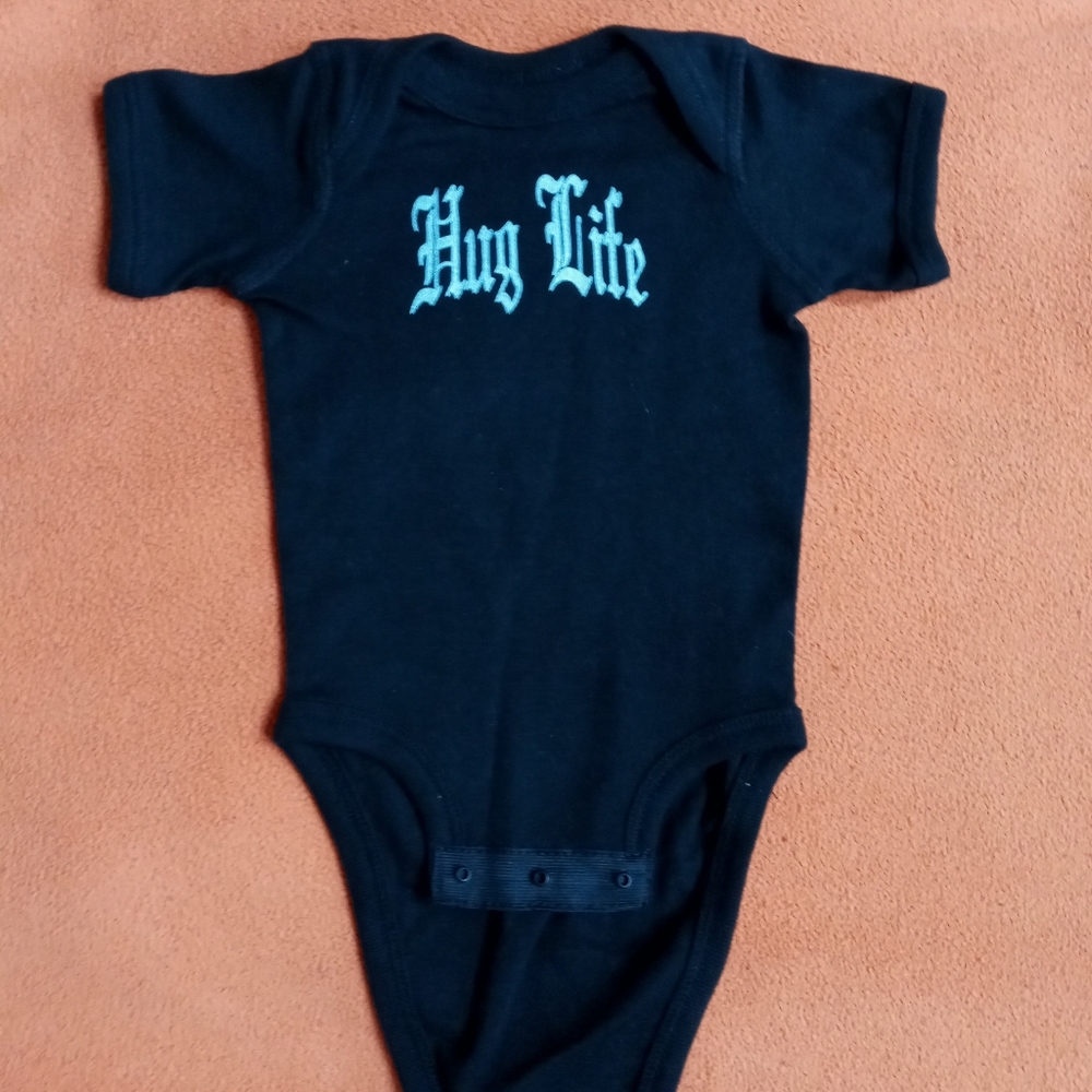 Baby Boy Onesie. Hug Life. Newborn. New